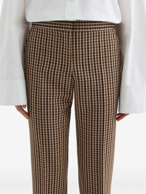 Jil Sander checked trousers - Brown - zdjęcie produktu nr 2