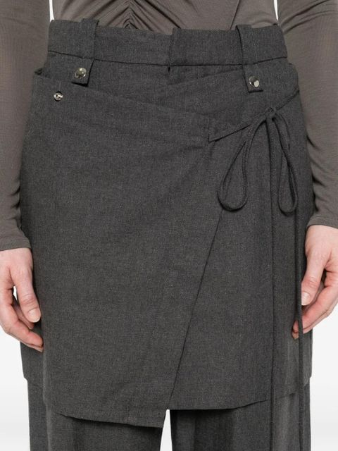 ALOHAS wrap-front trousers - Grey - zdjęcie produktu nr 2