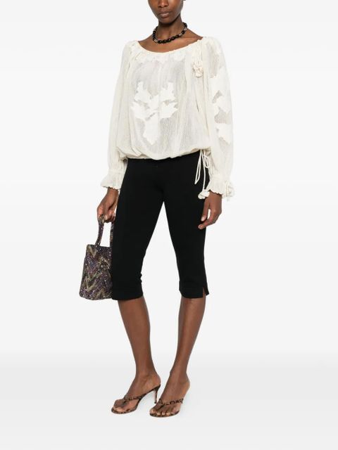 ISABEL MARANT floral appliqué blouse - Neutrals - zdjęcie produktu nr 2