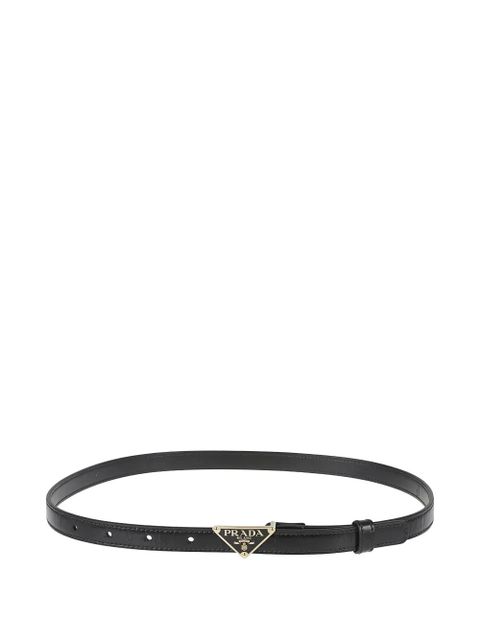Prada Saffiano logo plaque belt - Black - zdjęcie produktu nr 1