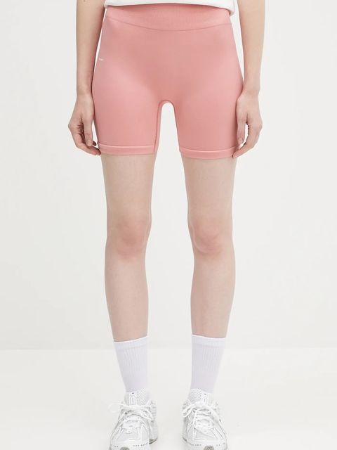 Pangaia szorty Plant-Stretch Compressive Shorts damskie kolor różowy gładkie high waist 10002485 - zdjęcie produktu nr 1