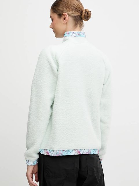 Helly Hansen bluza polarowa IMPERIAL damska kolor zielony gładka 63372