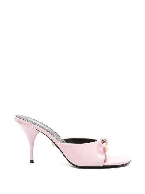 Versace Opera bow leather sandals - Pink - zdjęcie produktu nr 1