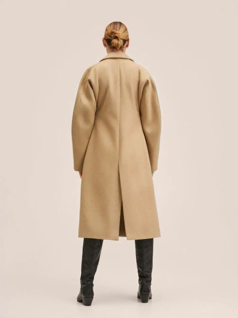 Wełniany płaszcz oversize