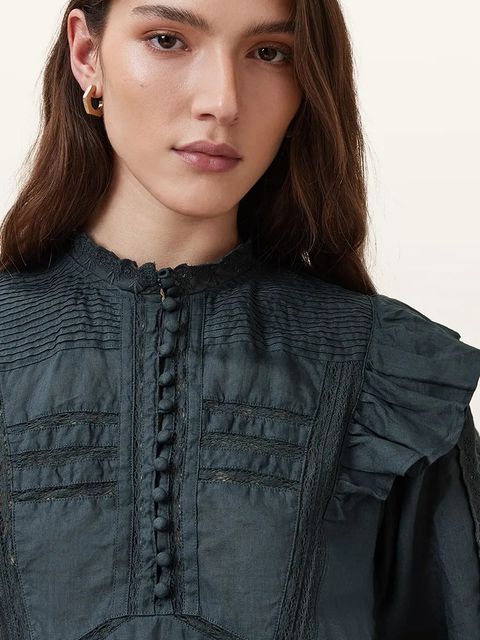 AllSaints bluzka bawełniana HEATHER - zdjęcie produktu nr 2