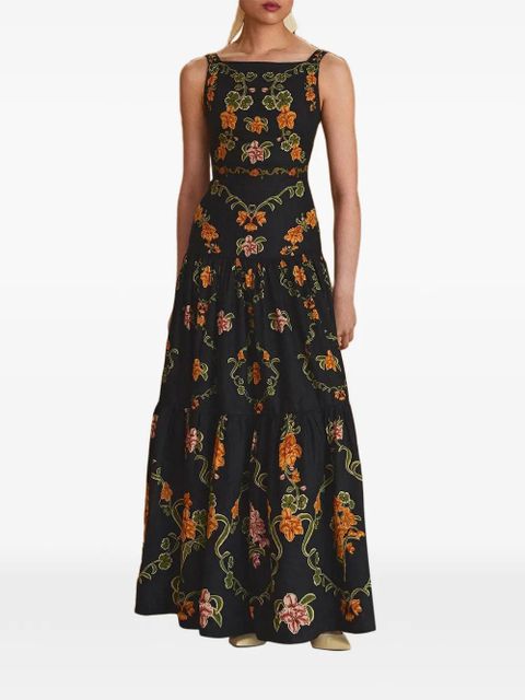 Agua By Agua Bendita Abeja Cordillera floral dress - Black - zdjęcie produktu nr 2