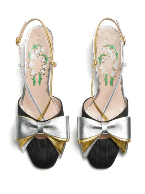 Valentino Garavani 45mm Bowow slingback pumps - Black