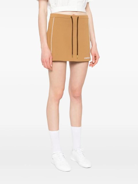 Casablanca chenille panelled mini skirt - Brown - zdjęcie produktu nr 2