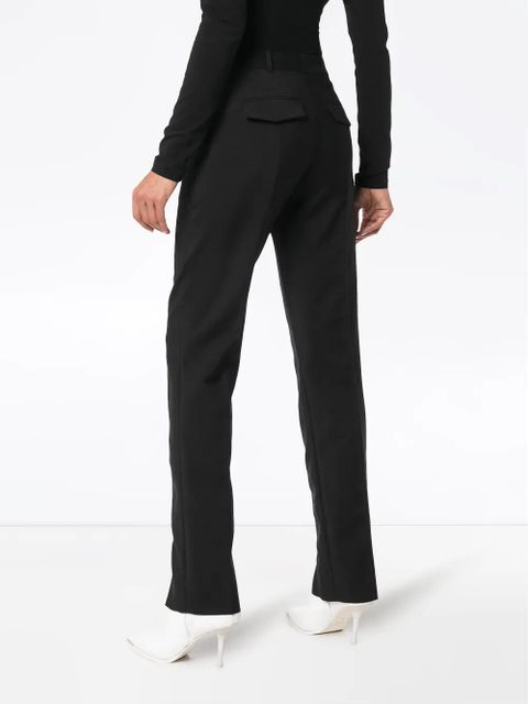 Givenchy zip front detailed trousers - Black
