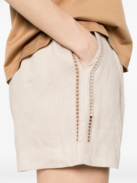 MC2 Saint Barth Amani pleated shorts - Neutrals