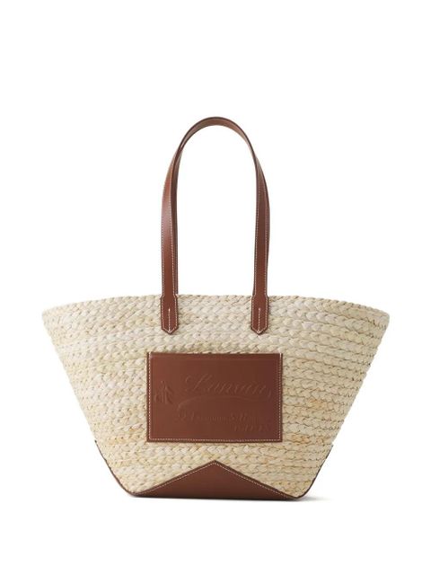 Lanvin logo-lettering tote bag - Neutrals - zdjęcie produktu nr 1