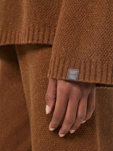 Max Mara long-raglan-sleeves sweater - Brown