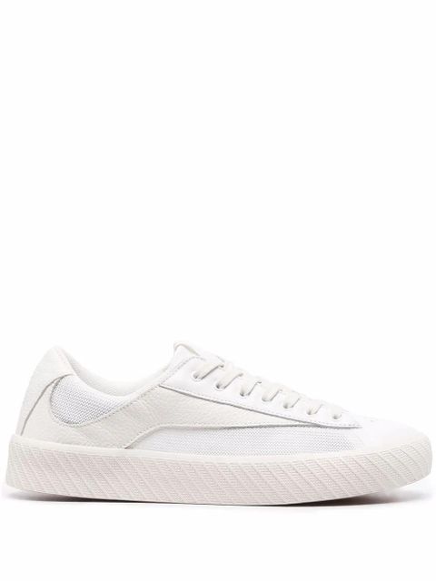 BY FAR Rodina grained low sneakers - White - zdjęcie produktu nr 1