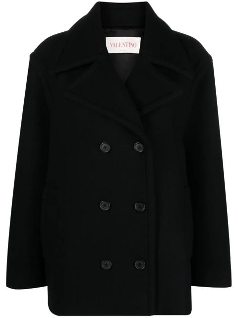 Valentino Garavani double-breasted coat - Black - zdjęcie produktu nr 1