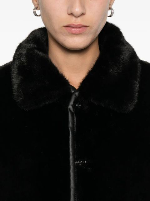 Maje reversible puffer jacket - Black