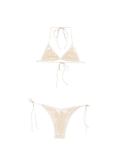 Oséree sequin-embellished bikini - Neutrals - zdjęcie produktu nr 1