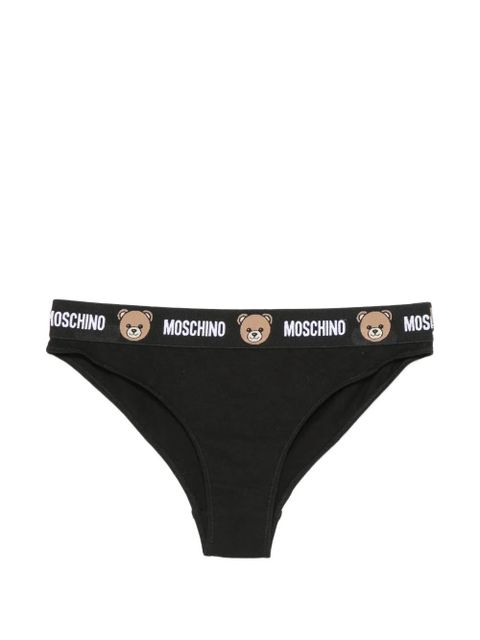 Moschino Teddy Bear logo-waistband briefs set (set of three) - Black - zdjęcie produktu nr 2