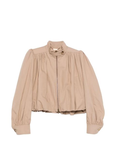 Chloé zipped bomber jacket - Brown - zdjęcie produktu nr 1