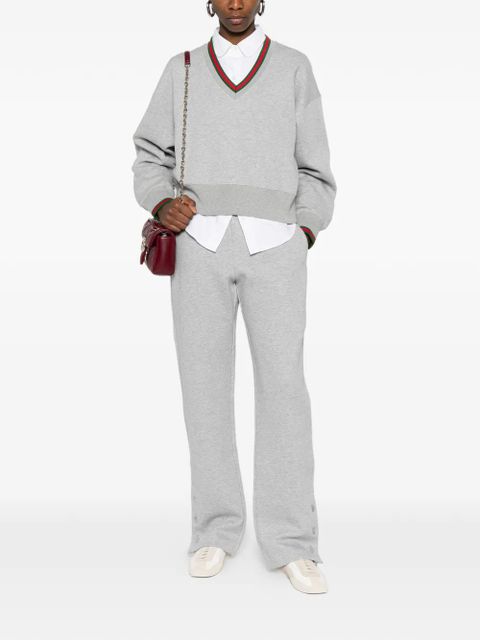 Gucci button-detail track pants - Grey - zdjęcie produktu nr 2