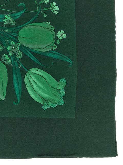 Gucci Flora Carriage silk scarf - Green - zdjęcie produktu nr 2