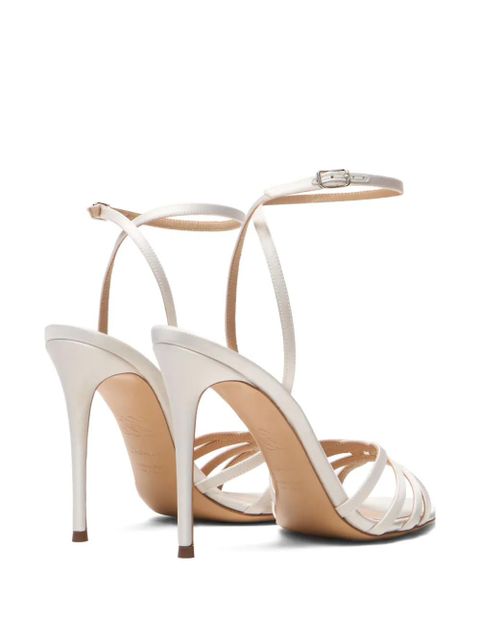 Casadei Julia satin sandals - White