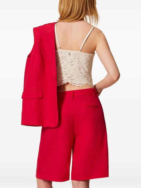 TWINSET pleated shorts - Red