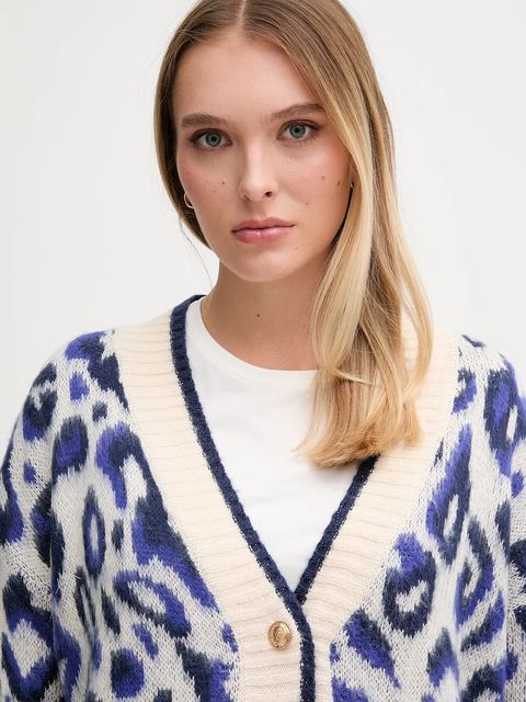 Gaudi kardigan damski kolor niebieski 521BD53044