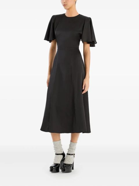 ROTATE BIRGER CHRISTENSEN chiffon midi dress - Black