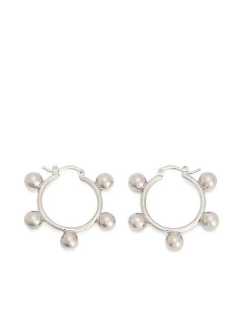 Jil Sander hoop earrings - Silver - zdjęcie produktu nr 1