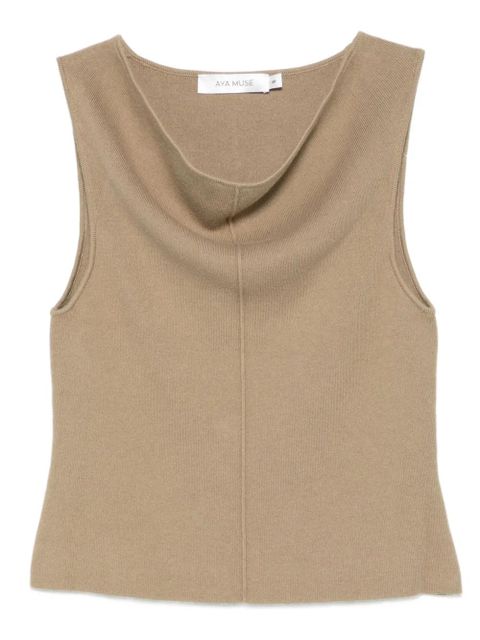 Aya Muse cowl-neck tank top - Neutrals - zdjęcie produktu nr 1