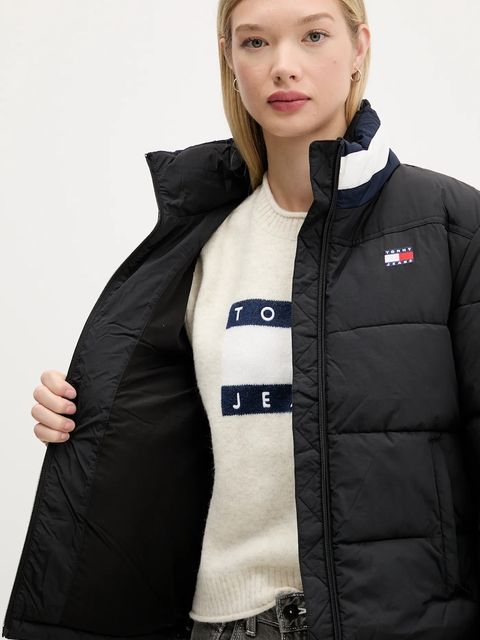 Tommy Jeans kurtka kolor czarny zimowa DW0DW21621