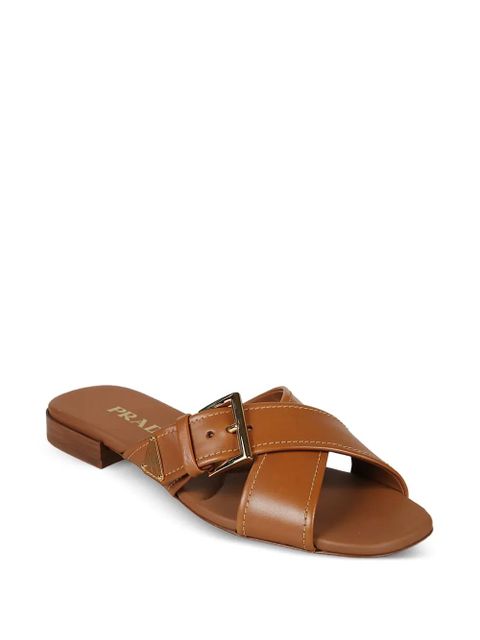 Prada buckle strap sandals - Brown - zdjęcie produktu nr 2