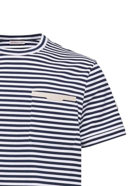 Moncler striped T-shirt - Blue - zdjęcie produktu nr 2