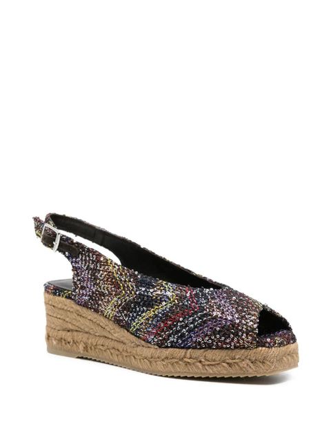 Missoni open-toe slingback sandals - Black
