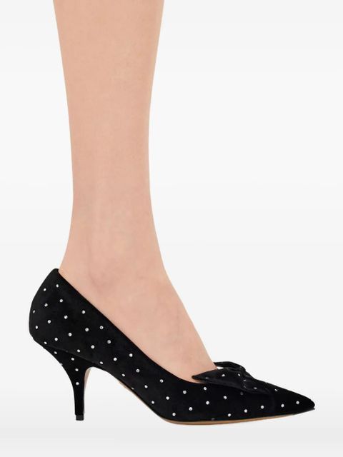 Ferragamo 70mm bow-embellished pumps - Black