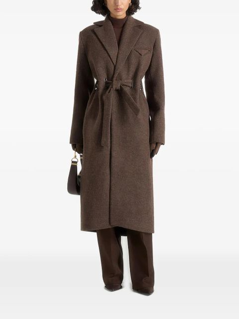 Manière De Voir Jena belt coat - Brown - zdjęcie produktu nr 1