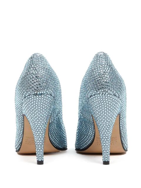 Maison Margiela Tabi 110mm rhinestone-embellished pumps - Blue
