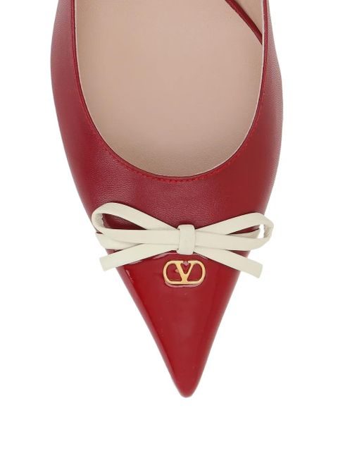 Valentino Garavani Bepointy bow-detail heeled pumps - Red