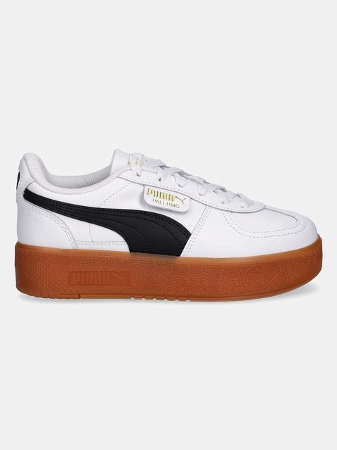 Puma sneakersy skórzane Palermo Elevata Lth Wns damskie kolor biały 400461