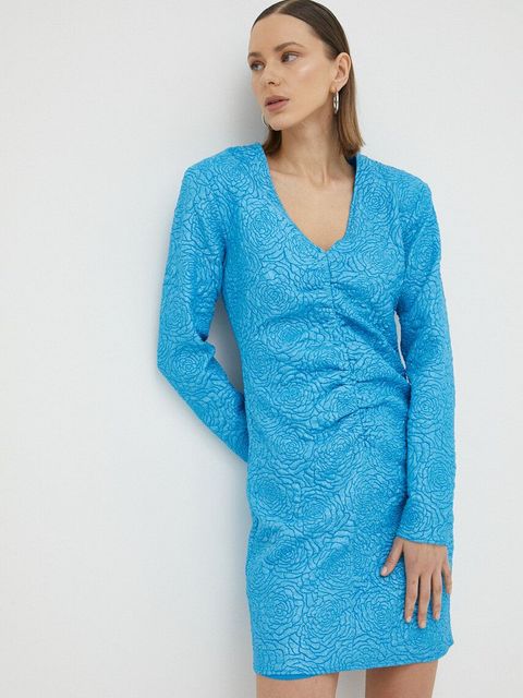 Gestuz sukienka MaisieGZ kolor niebieski mini dopasowana