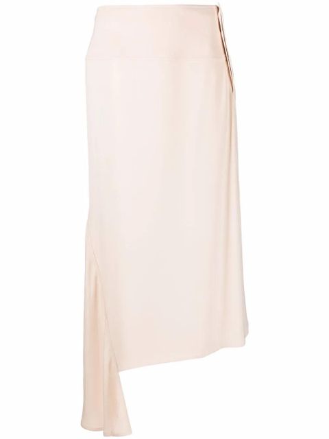 Jil Sander high-waisted asymmetric skirt - Pink - zdjęcie produktu nr 1