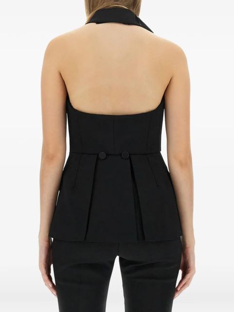 Max Mara Aletta V-neck waistcoat - Black