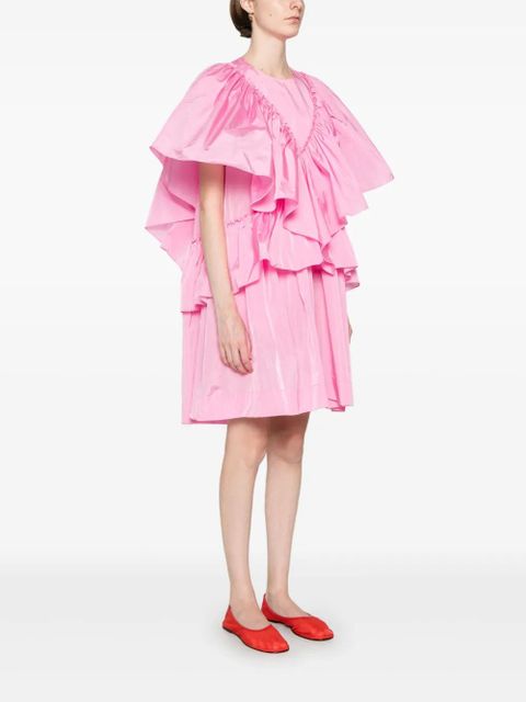 Simone Rocha ruffle-detailed mini dress - Pink