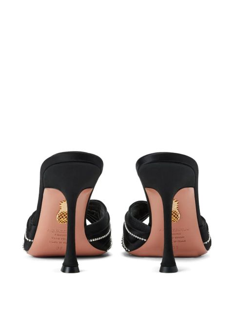 Aquazzura Atelier 95mm suede sandals - Black