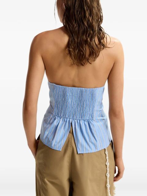 Essentiel Antwerp tie-fastening striped-pattern top - Blue