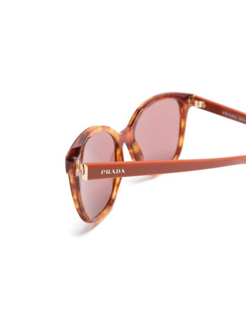 Prada Eyewear tortoiseshell square-frame tinted sunglasses - Brown
