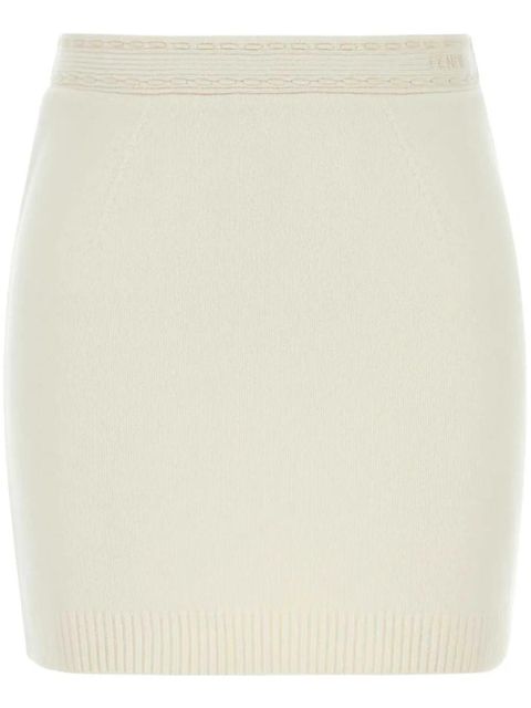 FENDI cashmere mini skirt - White - zdjęcie produktu nr 1
