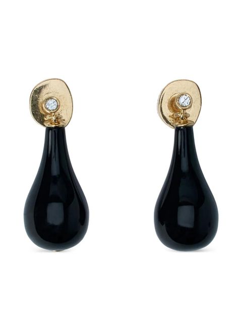 TOTEME crystal-embellished earrings - Black - zdjęcie produktu nr 1