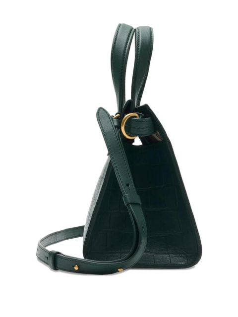 Burberry mini Cotswolds crocodile-effect tote bag - Green