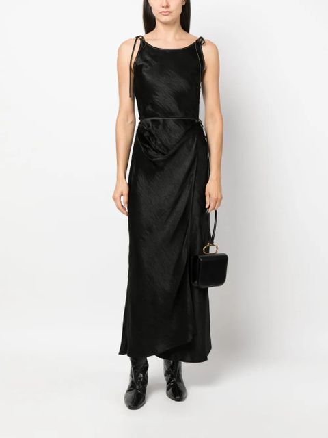 Acne Studios sleeveless satin dress - Black